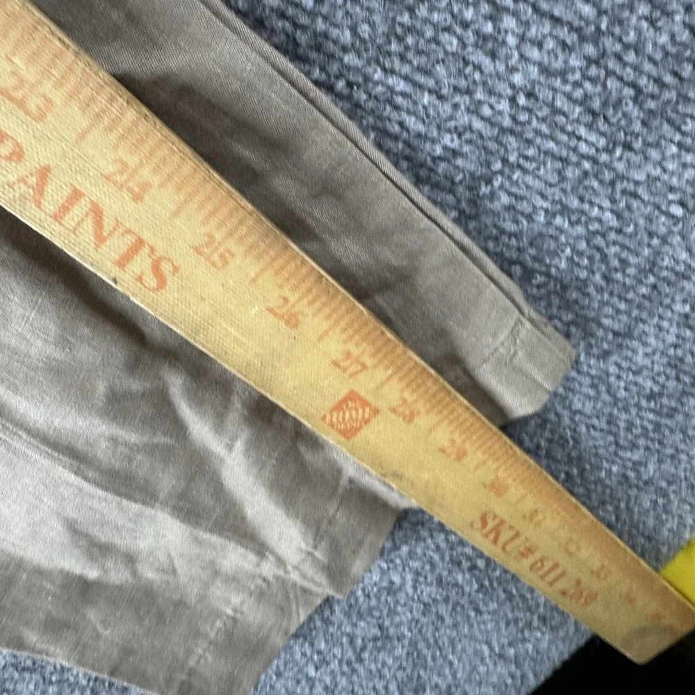 Banana Republic Gavin Pants Mens 31x30 Beige Linen Chino Straight Flat Front